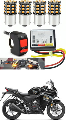 GONAMA Front, Rear LED Indicator Light for Yamaha SZ-S(White, Yellow)