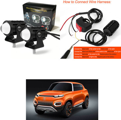 PRTEK LED Fog Light 2PCS_R138 Fog Lamp Car, Motorbike LED (8 V, 10 W)(Universal For Car, Pack of 2)