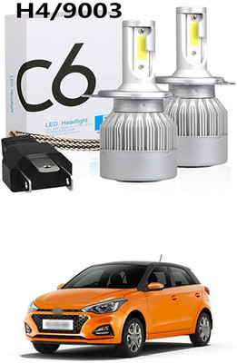 PRTEK C6 Car LED Headlight Bulbs Conversion Kit H4 3800LM 6000K 36W COB_H18 Headlight Motorbike, Car LED (12 V, 65 W)(Elite i20, Pack of 2)