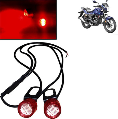 DvineAutoFashionZ Waterproof RED 12v Motorcycle Led Strobe Flash Warning Light For Xtreme_UN807 Brake Light Motorbike LED for Hero (12 V, 10 W)(Xtreme, Pack of 1)