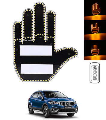 AYW LED Hand Gesture Light with Remote Funny Car Accessory Car Back Window Sign-182 Brake Light Car, Truck, Van LED for Maruti Suzuki (12 V, 55 W)(S-Cross, Pack of 1)