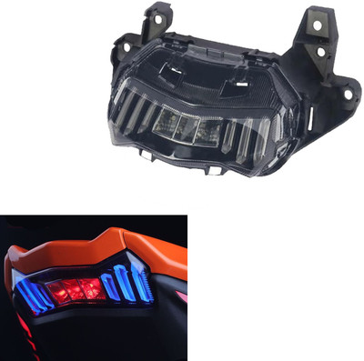 Vagary Yamaha Aerox 155/ NVX 155 Tail Light With Flowing Turn Signal Indicator Tail Light Motorbike LED for Yamaha (12 V, 15 W)(Universal For Bike, Pack of 1)