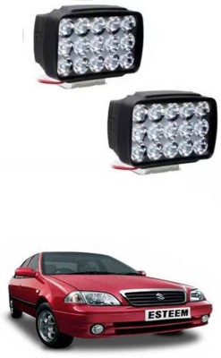 Etradezone Car 15 Led Light For Esteem Fog Lamp Motorbike LED for Maruti Suzuki (12 V, 24 W)(Esteem, Pack of 2)