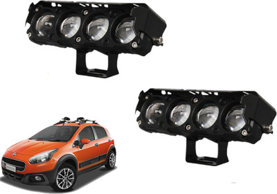 AUTO PEARL 4-Projector lens LED Dual Color White and Yellow Led for Aventura Fog Lamp Car LED for Fiat (12 V, 25 W)(Avventura)