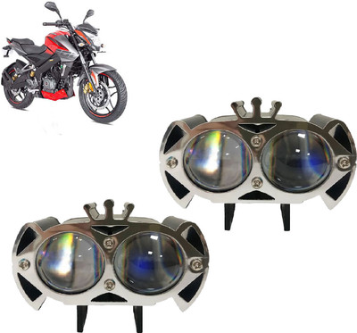 AUTO PEARL 2-Lens DevilEye Dual Color Crown Emitting Diode Led for Pulsar 180 NSBS6 Fog Lamp Motorbike LED for Bajaj (12 V, 12 W)(Pulsar 180, Pack of 2)