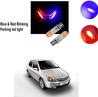 PRTEK T10 6 SMD Red Blue Flashing Style LED BULB for CAR X_31 Headlight Car LED for Tata (12 V, 60 W)(Universal For Car, Pack of 2)