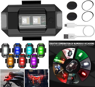 ZRIDE Helmet Light Multi Colour Light All Accessories In Used Dash Light Motorbike, Car LED (5 V, 10 W)(Universal For Bike, Pack of 1)
