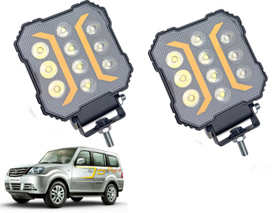 AUTO PEARL 10LED Foglight Flashing Light, Work Spot White-Yellow Lights C345 Fog Lamp Car LED for Tata (12 V, 30 W)(Sumo Grande, Pack of 2)