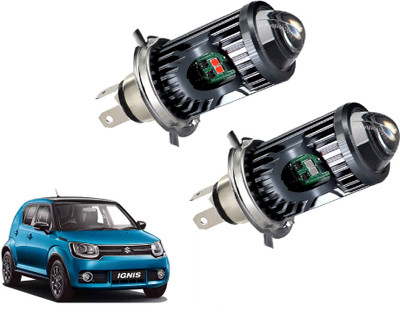 AUTO PEARL White/Yellow Dual Beam & Flicker Red/Blue H4 Led Bulb A105 Headlight Car LED for Maruti Suzuki (12 V, 35 W)(Ignis, Pack of 2)