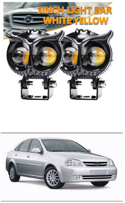 LOVMOTO Universal Mini Drive LED Fog Light Double Color d980 Headlight Car, Motorbike LED for Chevrolet (12 V, 40 W)(Optra, Pack of 2)
