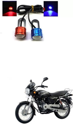 XZRTZ Strobe Light Eagle Eye Red-Blue (1 Pair) 2 Pcs Bike LED Z114 Parking Light Motorbike LED for Bajaj (12 V, 10 W)(Universal For Bike, Pack of 2)
