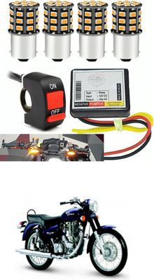 GONAMA Front, Rear LED Indicator Light for KTM RC 200(White, Yellow)