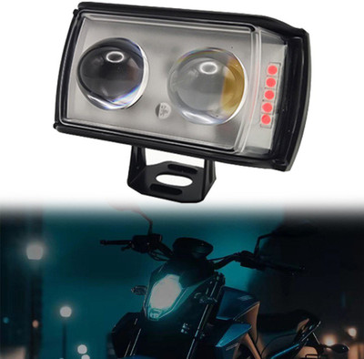GONAMA Front, Rear LED Indicator Light for Royal Enfield Thunder Bird 350(White, Yellow)