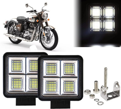 AUTO PEARL 64 LED 192W Fog Light Super Bright With Mounting Brackets for Classic 350 Fog Lamp Motorbike LED for Royal Enfield (12 V, 192 W)(Classic 350, Pack of 2)