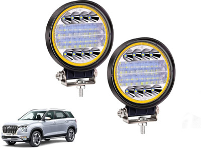 AUTO PEARL 24LED Round 3Mode Yellow/White light High Beam Led E044 Fog Lamp Car LED for Hyundai (12 V, 72 W)(Universal For Car)