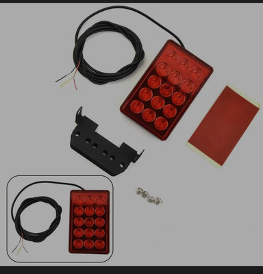 Auto MT F1 Style FLASHING BRAKE LIGHT 15 LED Rear 3rd (Third) Brake light Strobe Brake Light Car LED (12 V, 24 W)(Universal For Car)