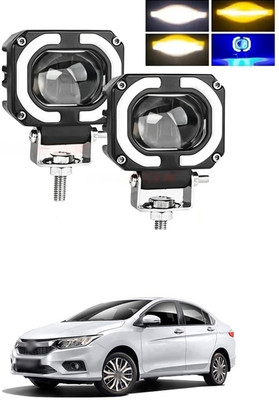 GONAMA Fog Headlight Light Offroad Truck Angel Eye LED Portable Spotlights Driving s418 Side Marker Car, Motorbike LED for TVS (12 V, 40 W)(Victor, Pack of 2)