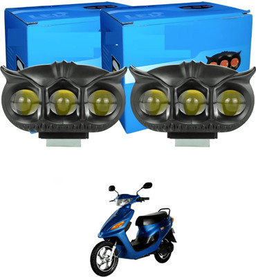 GONAMA Led New Owl Design Motorcycle Spot Light Dual Color Fog Driving Lights sg333 Car Fancy Lights(Multicolor)