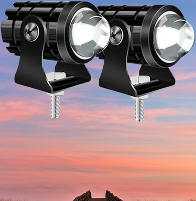 CUBEISH Rd29 Mini Driving Spot/Fog Light Dual Color Super High Beam Fog Lamp Fog Lamp Motorbike LED (12 V, 36 W)(Universal For Bike, Pack of 2)