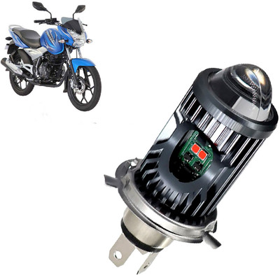 AUTO PEARL White/Yellow Dual Beam & Flicker Red/Blue Led for Discover 125DTS-i Fog Lamp Motorbike LED for Bajaj (12 V, 35 W)(Discover, Pack of 1)
