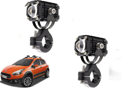 AUTO PEARL Mini LED White/Yellow/Red with Flashing Led for Aventura Fog Lamp Car LED for Fiat (12 V, 15 W)(Avventura, Pack of 2)