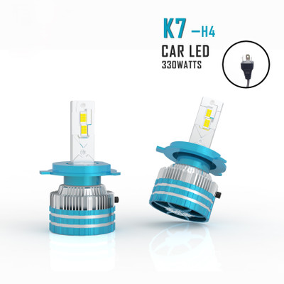 AutoPowerz White LED 330 Watt H4 Fitting Headlight Bulb Headlight Car, Motorbike, Truck LED (12 V, 330 W)(Universal For Bike, Universal For Car, Pack of 2)