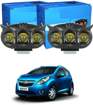GONAMA Led New Owl Design Motorcycle Spot Light Dual Color Fog Driving Lights sg447 Car Fancy Lights(Multicolor)