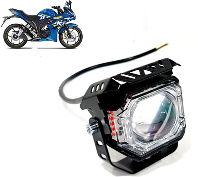 AUTO PEARL White/Yellow High Beam & Multi Flicker Red/Blue Led A027 Fog Lamp Motorbike LED for Suzuki (12 V, 30 W)(Gixxer)