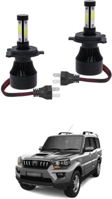 XZRTZ 4-Sides H4 LED LIGHT Headlight Kit Bulbs DRL Fog Light For M-ahindra S-corpio Headlight Car, Motorbike LED for Mahindra (12 V, 55 W)(Scorpio, Pack of 2)