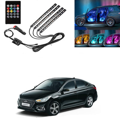 Autoinnovation Atmosphere LED Interior Light Under Dashboard with Remote Universal for Car_304 Interior Light Car, Van LED for Hyundai (12 V, 15 W)(Verna)