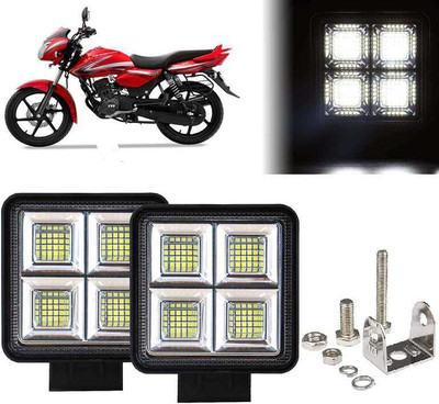 neom 64 LED 40W Fog Light Super Bright With Mounting Brackets for Phoenix 125 Fog Lamp Motorbike LED for TVS (12 V, 40 W)(Phoenix, Pack of 2)