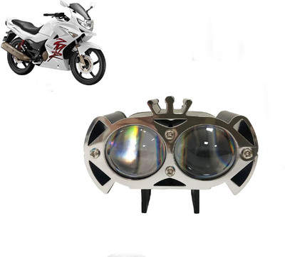 AUTO PEARL 2-Lens Dual Color Crown DevilEye Emitting Diode Led for Karizma ZMR Fog Lamp Motorbike LED for Hero (12 V, 12 W)(Karizma ZMR, Pack of 1)