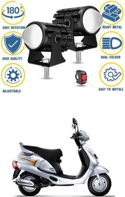 LOVMOTO Front, Rear LED Indicator Light for Mahindra Rodeo RZ(White, Yellow)
