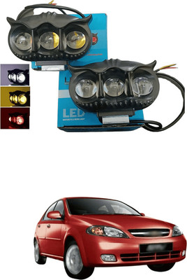 LOVMOTO Universal Led Owl Fog Light white yellow 3 Color Mode With Flashing Pattern s83 Fog Lamp Car, Motorbike LED (12 V, 40 W)(Universal For Car, Pack of 2)