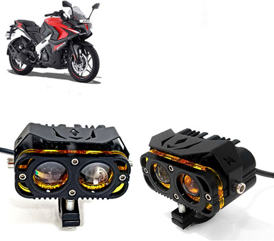 AUTO PEARL 2Lens LED White/Yellow/Red High Beam Led with Flashing for Pulsar 200 Fog Lamp Motorbike LED for Bajaj (12 V, 30 W)(Pulsar 200NS, Pack of 2)
