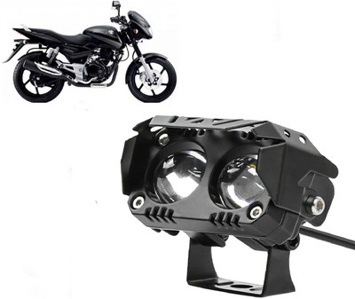 AUTO PEARL 2-Projector lens LED Dual Color White and Yellow High Beam Foglight A037 Fog Lamp Motorbike LED for Bajaj (12 V, 15 W)(Pulsar 180 DTS-i, Pack of 1)