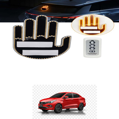PRTEK Hand Gesture Light for Car,3 In1 Fun Gesture Finger Light ForCronos Back Up Lamp Car LED for Fiat (10 V, 60 W)(Universal For Car, Pack of 1)