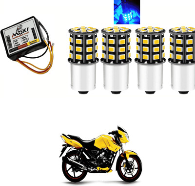 PRTEK Hazard Flasher/Blinker with 360° LED bulb for Indicator Light Motorbike Z86 Headlight Motorbike LED (12 V, 12 W)(Universal For Bike, Pack of 5)