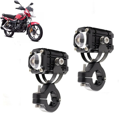 AUTO PEARL Mini LED Yellow/White/Red with Flashing Led for Platina 110 H Fog Lamp Motorbike LED for Bajaj (12 V, 15 W)(Platina, Pack of 2)