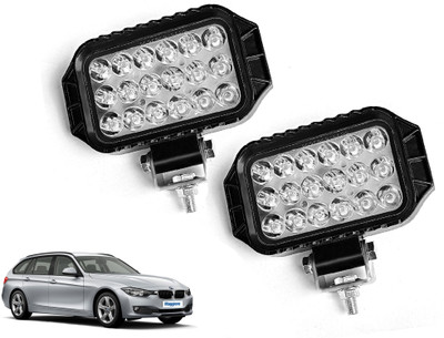 AUTO PEARL 18-LED Ultra Bright White light 12V-35W Driving Spot Work Foglight W062 Fog Lamp Car LED for BMW (12 V, 35 W)(320d, Pack of 2)