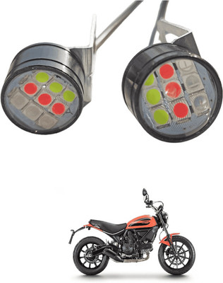 LOVMOTO Front, Rear LED Indicator Light for Mahindra Rodeo RZ(Multicolor)