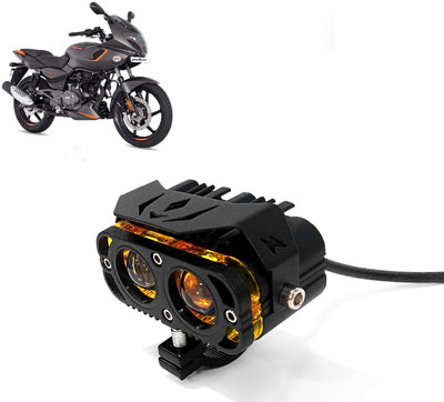 AUTO PEARL 2Lens LED Yellow/White/Red High Beam Led with Flashing for Pulsar 180 F Fog Lamp Motorbike LED for Bajaj (12 V, 30 W)(Pulsar 180, Pack of 1)