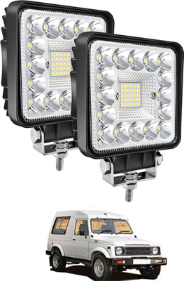 MSNP Universal Fit Waterproof 41 LED Square Fog Lamp Light For Car/Truck-131 Headlight Car LED for Maruti Suzuki (12 V, 288 W)(Gypsy, Pack of 2)