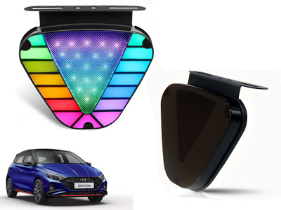 AUTO PEARL 1PC Color Triangle Brake Light, Anti-Rear-End Collision Strobe Tail Light A180 Tail Light Car LED for Hyundai (12 V, 25 W)(i20, Pack of 1)