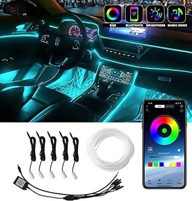 CCE RGB Sound Active Car Dashboard Lighting Kit Wireless Bluetooth APP Control Light Dash Light Car LED (12 V, 75 W)(Universal For Car, Pack of 1)