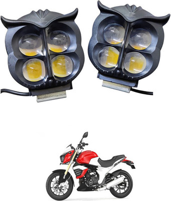 GONAMA Universal For All Motorcycle Fog Light Spot Projector Yellow And White SG1165 PQ Reversing Light Car, Motorbike LED for Mahindra (12 V, 20 W)(Mojo, Pack of 2)
