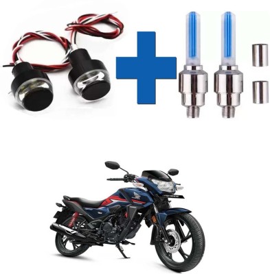 E-Shoppe Bike Handle Light And Flashing Magic Tyre Wheel Light For SP 125 Indicator Light Motorbike LED for Honda (12 V, 24 W)(Universal For Bike, Pack of 4)