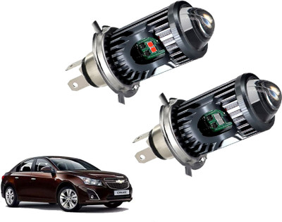 AUTO PEARL White/Yellow Dual Beam & Flicker Red/Blue H4 Led Bulb A054 Headlight Car LED for Chevrolet (12 V, 35 W)(Cruze, Pack of 2)