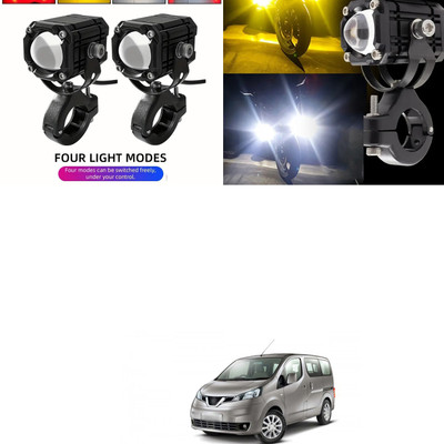 XZRTZ LED Fog Driving Lights,4 Fuctions 3 Colors All-in-One for Gypsy Fog Lamp Car LED for Maruti Suzuki (12 V, 55 W)(Gypsy, Pack of 2)