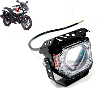 AUTO PEARL White/Yellow High Beam & Multi Flicker Red/Blue Led A050 Fog Lamp Motorbike LED for Bajaj (12 V, 30 W)(Pulsar 220, Pack of 1)